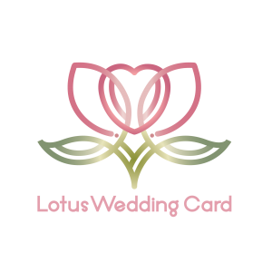 Lotus wedding card